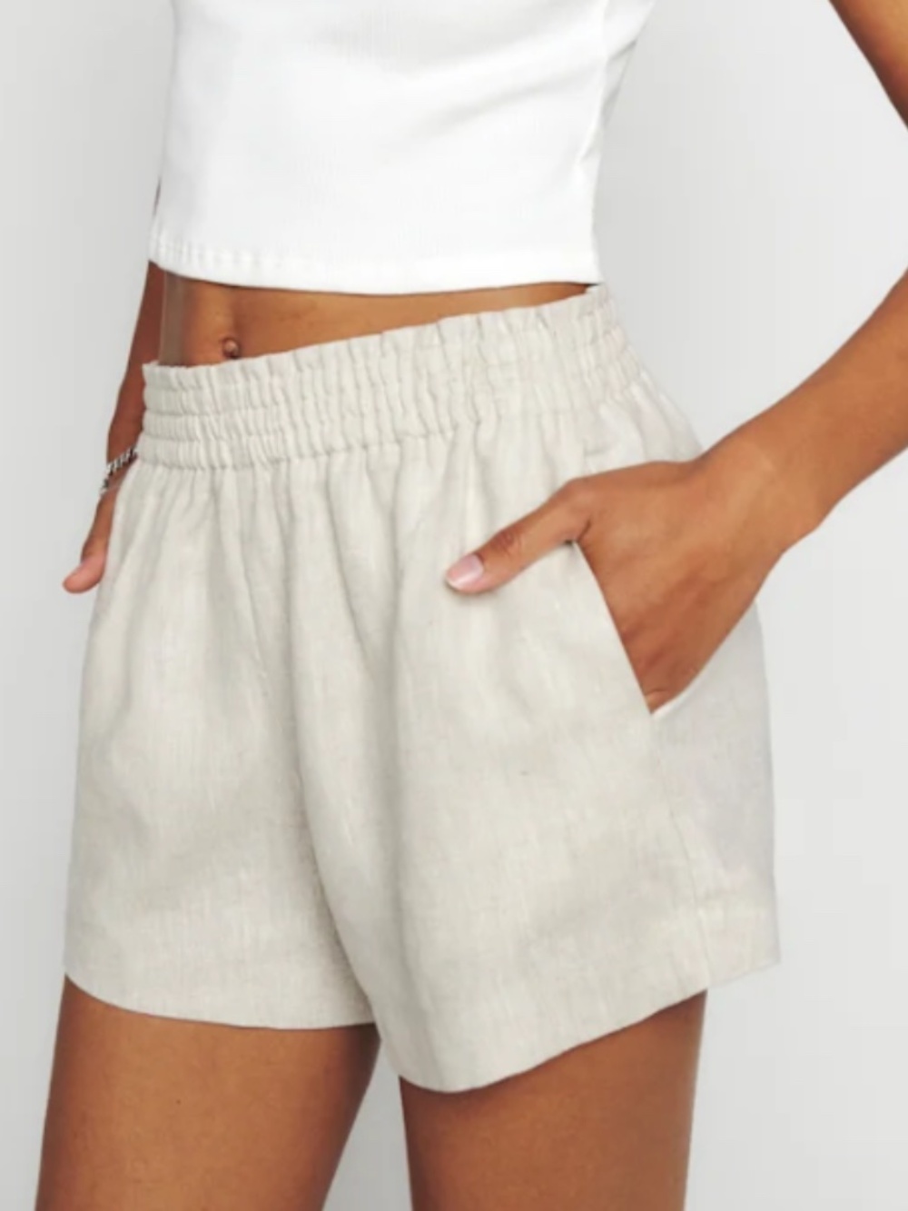 Reformation - Mila Linen Short XS